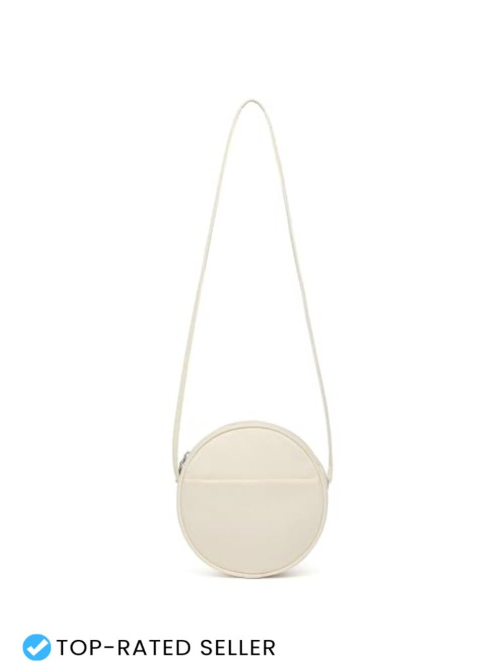 Round Crossbody Bag Nylon Circle Purse Zipper Lightweight
